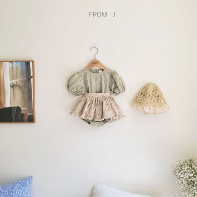 FROM J - Korean Children Fashion - #Kfashion4kids - Hey Apron Bodysuit - 6