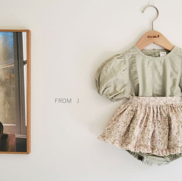 FROM J - Korean Children Fashion - #Kfashion4kids - Hey Apron Bodysuit - 7