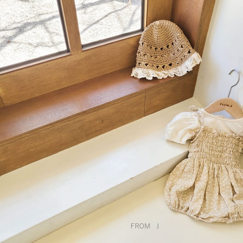 FROM J - Korean Children Fashion - #Kfashion4kids - Lace Coco Straw Hat - 10