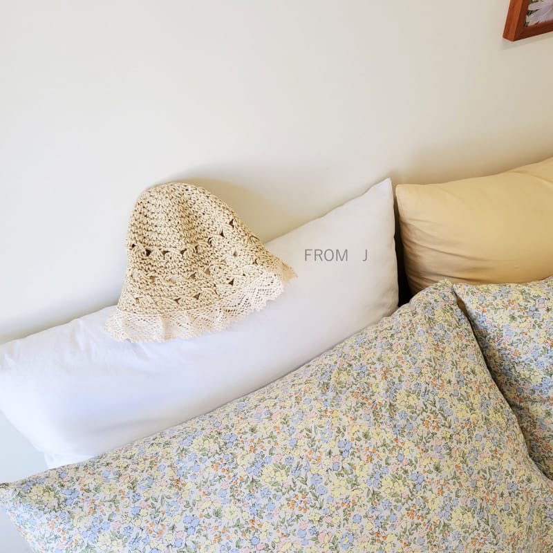 FROM J - Korean Children Fashion - #Kfashion4kids - Lace Coco Straw Hat - 3