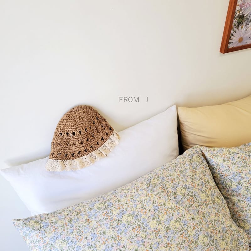 FROM J - Korean Children Fashion - #Kfashion4kids - Lace Coco Straw Hat - 7
