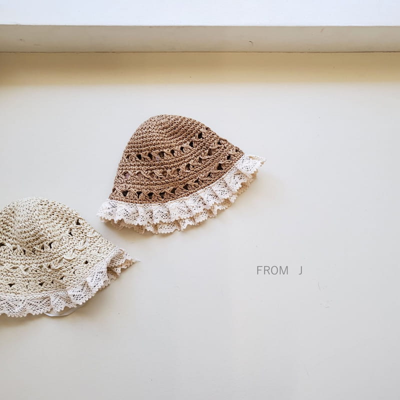 FROM J - Korean Children Fashion - #Kfashion4kids - Lace Coco Straw Hat - 8