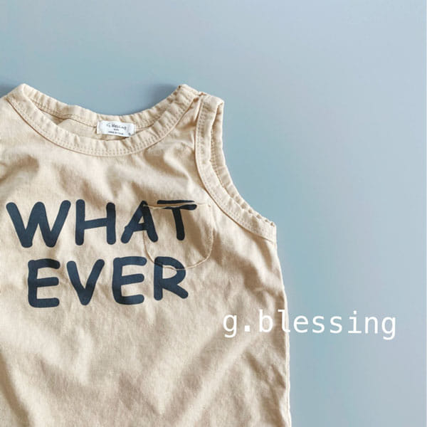 G BLESSING - Korean Children Fashion - #Kfashion4kids - What Ever Sleeveless - 3