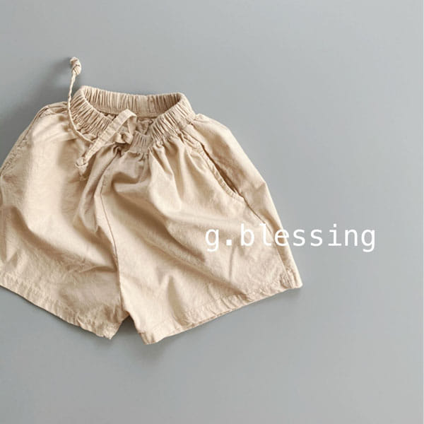 G BLESSING - Korean Children Fashion - #Kfashion4kids - Joa Linen Shorts