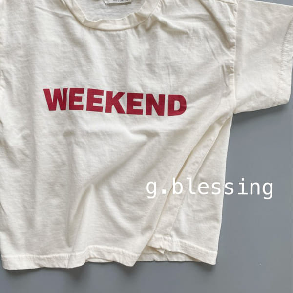 G BLESSING - Korean Children Fashion - #Kfashion4kids - Weekend Tee - 5