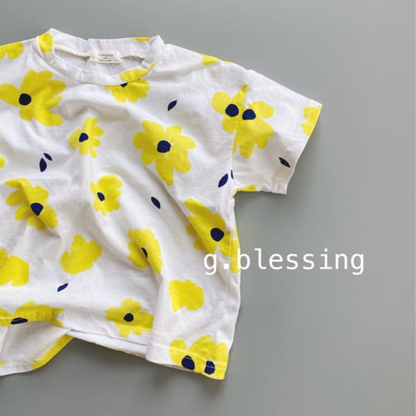 G BLESSING - Korean Children Fashion - #Kfashion4kids - Flower Tee - 4