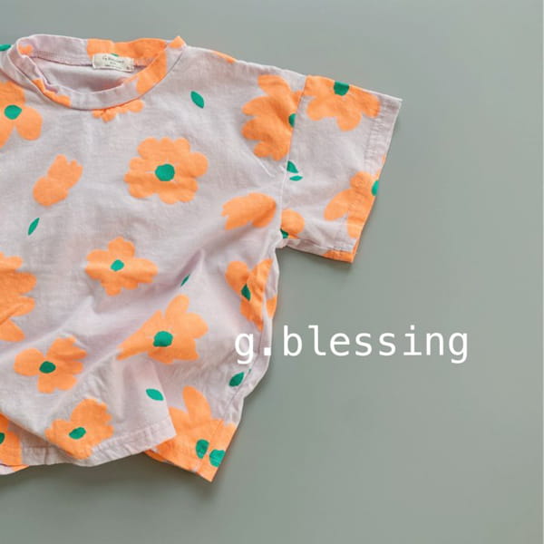 G BLESSING - Korean Children Fashion - #Kfashion4kids - Flower Tee - 5