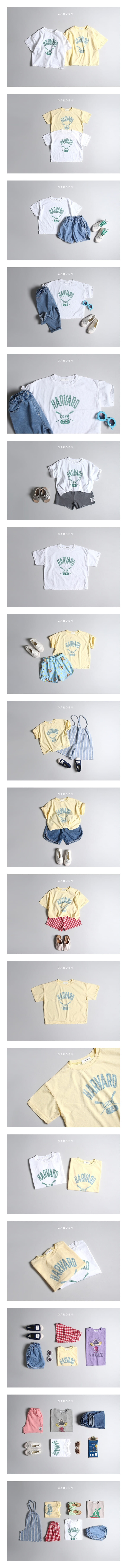 GARDEN - Korean Children Fashion - #Kfashion4kids - Harvard Tee