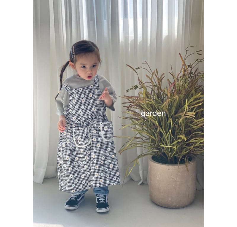 GARDEN - Korean Children Fashion - #Kfashion4kids - Lovely Flower One-piece