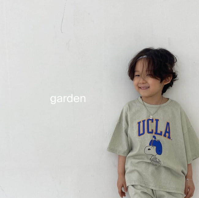 GARDEN - Korean Children Fashion - #Kfashion4kids - Snoopy Top Bottom Set - 2