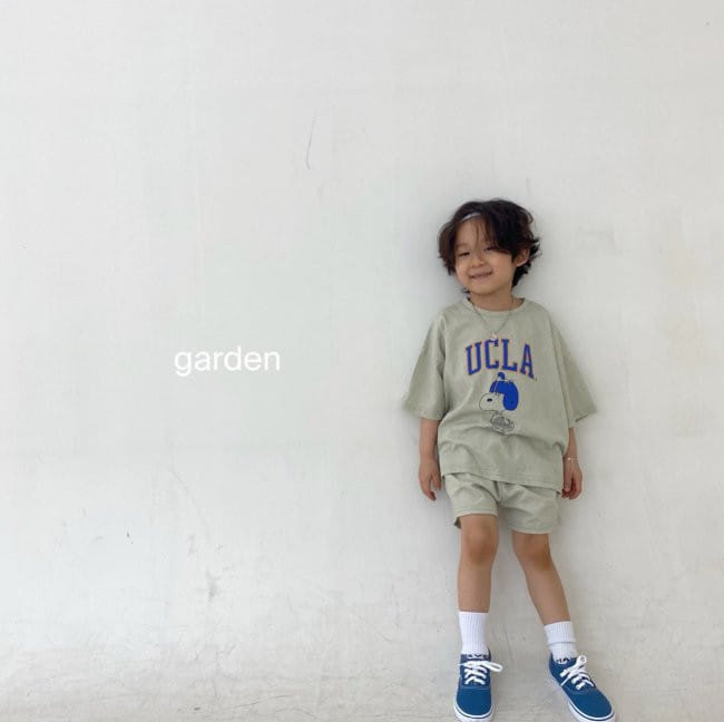 GARDEN - Korean Children Fashion - #Kfashion4kids - Snoopy Top Bottom Set - 3