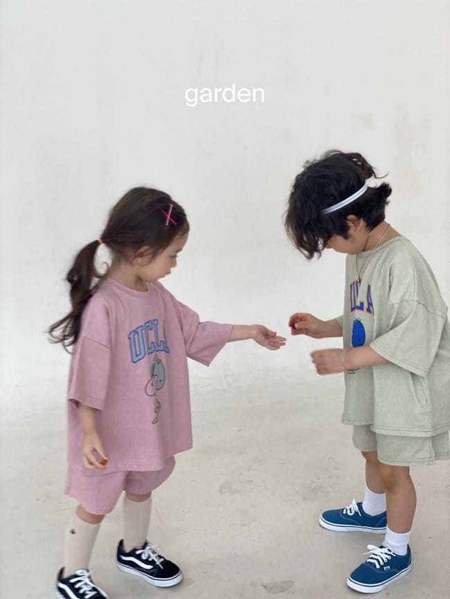 GARDEN - Korean Children Fashion - #Kfashion4kids - Snoopy Top Bottom Set - 8