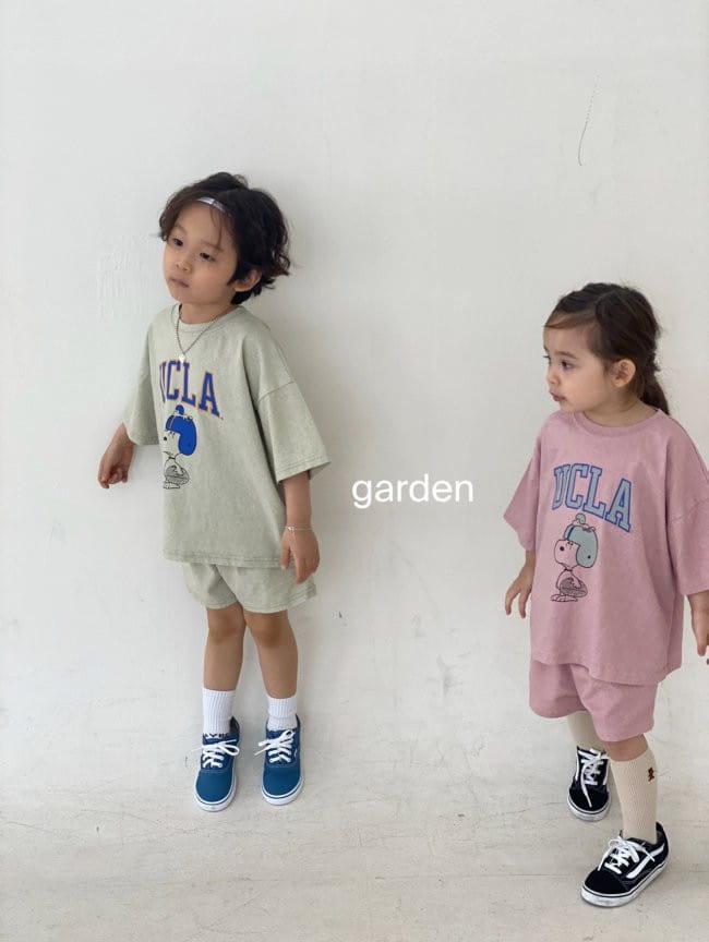 GARDEN - Korean Children Fashion - #Kfashion4kids - Snoopy Top Bottom Set - 9