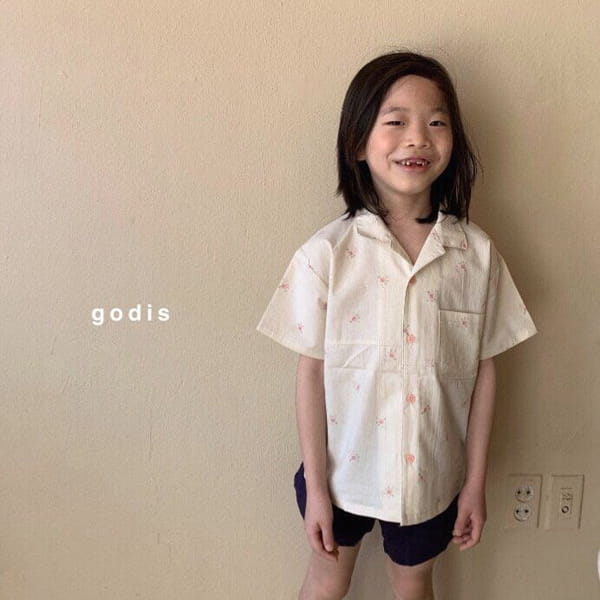 GODIS - Korean Children Fashion - #Kfashion4kids - Flower Shirt