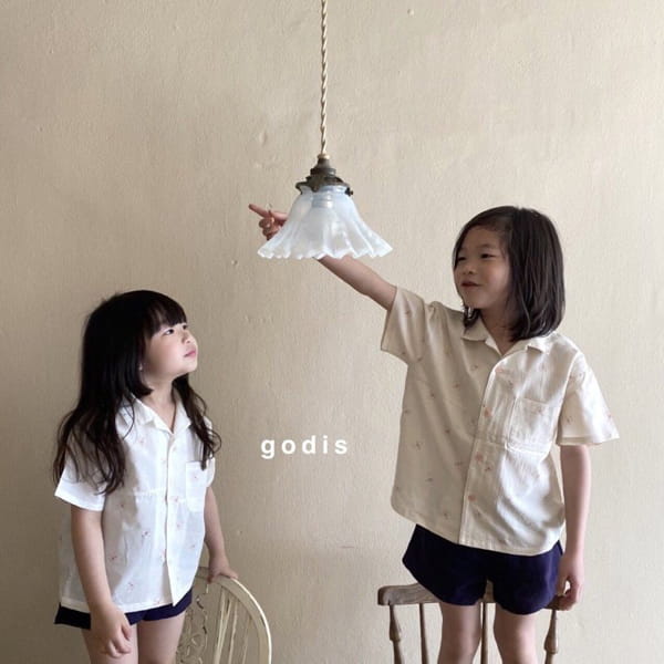 GODIS - Korean Children Fashion - #Kfashion4kids - Flower Shirt - 4