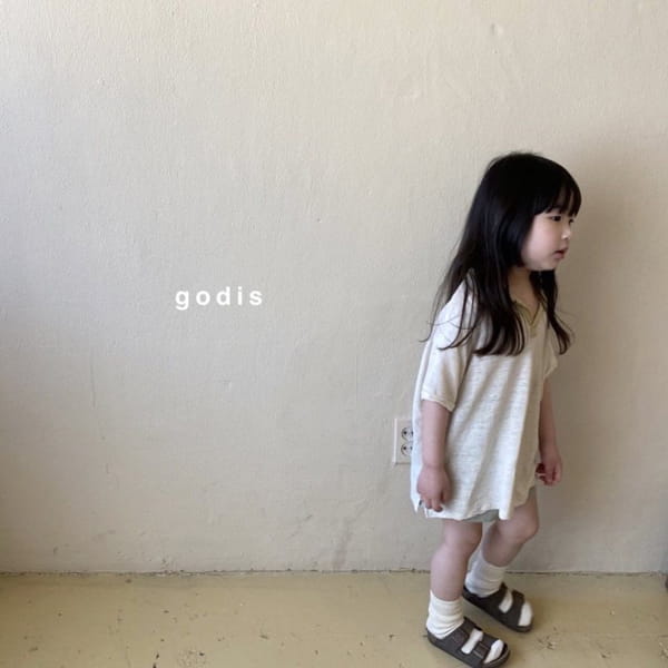 GODIS - Korean Children Fashion - #Kfashion4kids - Linen Collar Tee - 3