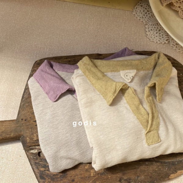 GODIS - Korean Children Fashion - #Kfashion4kids - Linen Collar Tee - 4