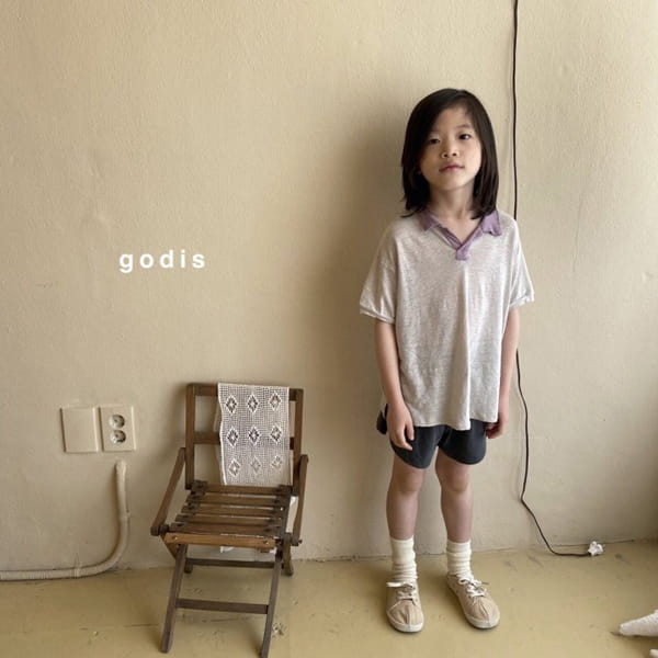 GODIS - Korean Children Fashion - #Kfashion4kids - Linen Collar Tee - 5