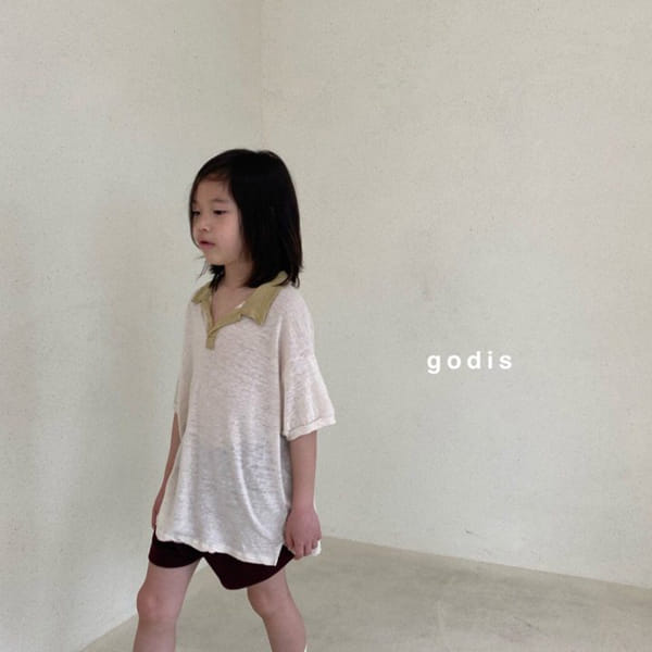 GODIS - Korean Children Fashion - #Kfashion4kids - Linen Collar Tee - 7