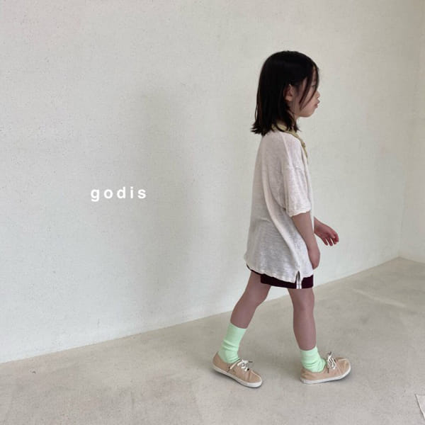 GODIS - Korean Children Fashion - #Kfashion4kids - Linen Collar Tee - 8