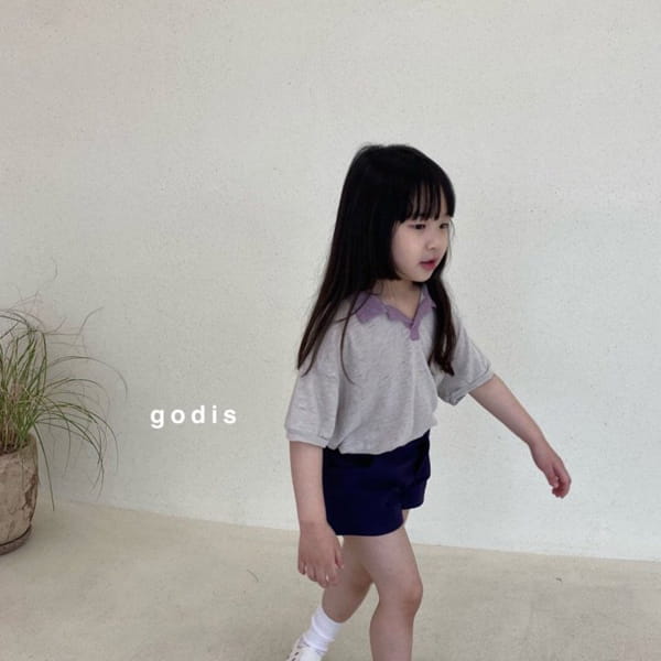 GODIS - Korean Children Fashion - #Kfashion4kids - Linen Collar Tee - 9