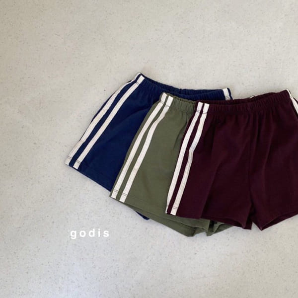GODIS - Korean Children Fashion - #Kfashion4kids - 2 Stripes Shorts - 2