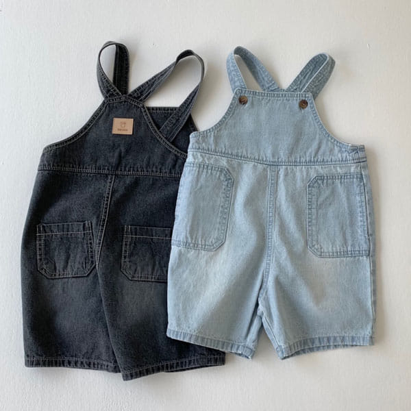 GO;U - Korean Children Fashion - #Kfashion4kids - Sandwich Dungarees