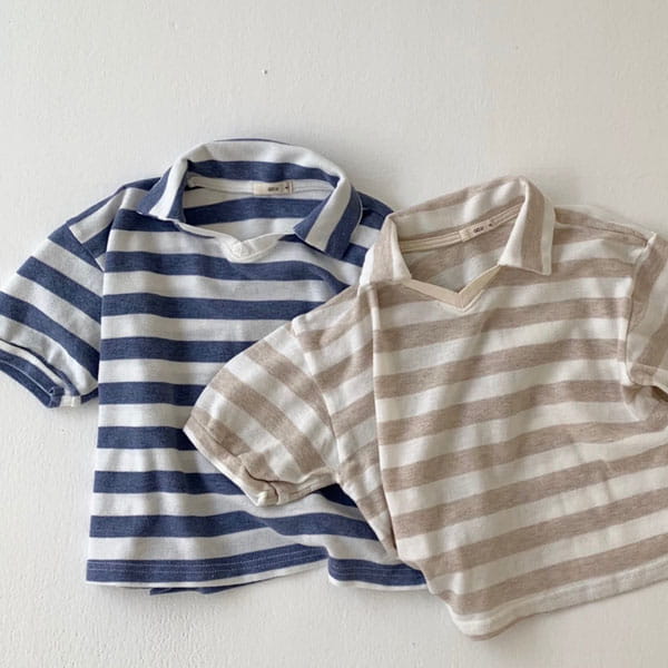 GO;U - Korean Children Fashion - #Kfashion4kids - Number 1 Collar Tee
