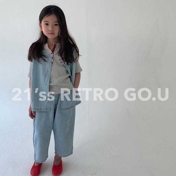 GO;U - Korean Children Fashion - #Kfashion4kids - Gou Denim Pants - 3
