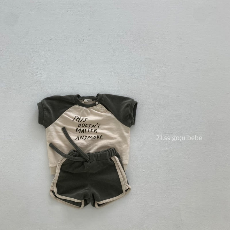 GO;U - Korean Children Fashion - #Kfashion4kids - You and Me Top Bottom Set