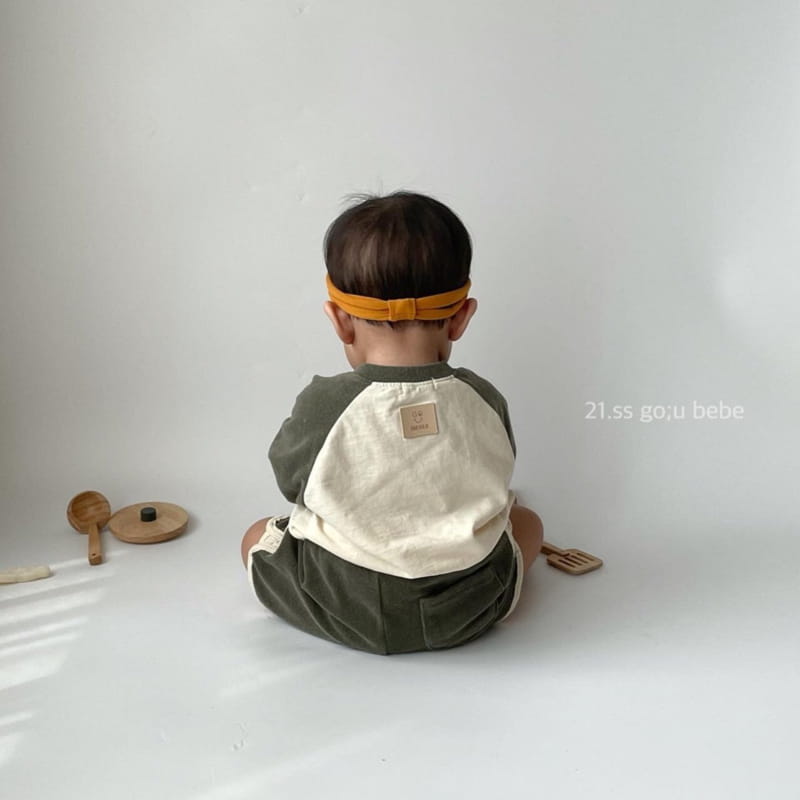 GO;U - Korean Children Fashion - #Kfashion4kids - You and Me Top Bottom Set - 11