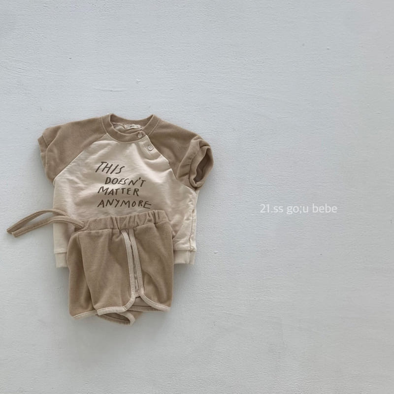 GO;U - Korean Children Fashion - #Kfashion4kids - You and Me Top Bottom Set - 4