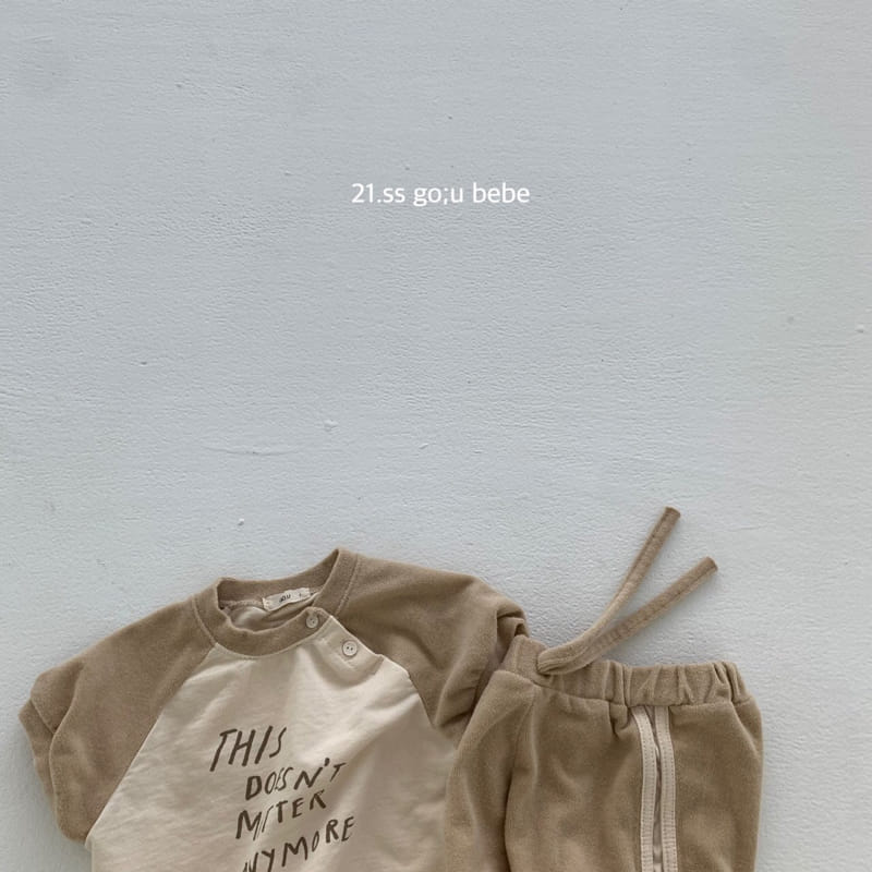 GO;U - Korean Children Fashion - #Kfashion4kids - You and Me Top Bottom Set - 7