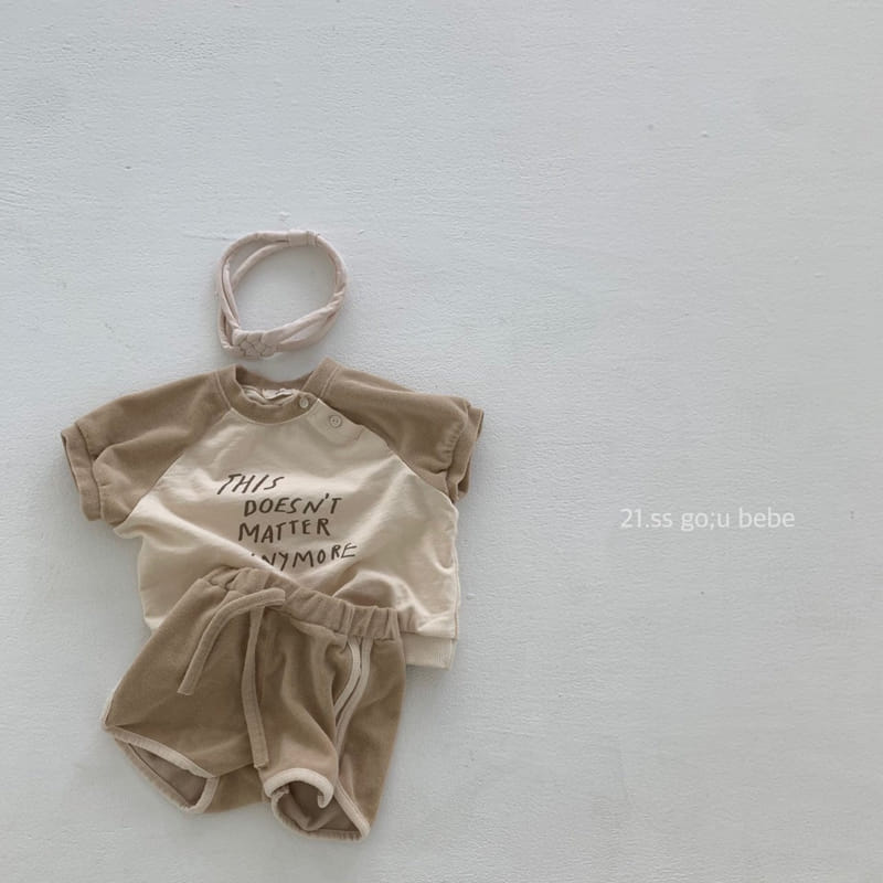 GO;U - Korean Children Fashion - #Kfashion4kids - You and Me Top Bottom Set - 8