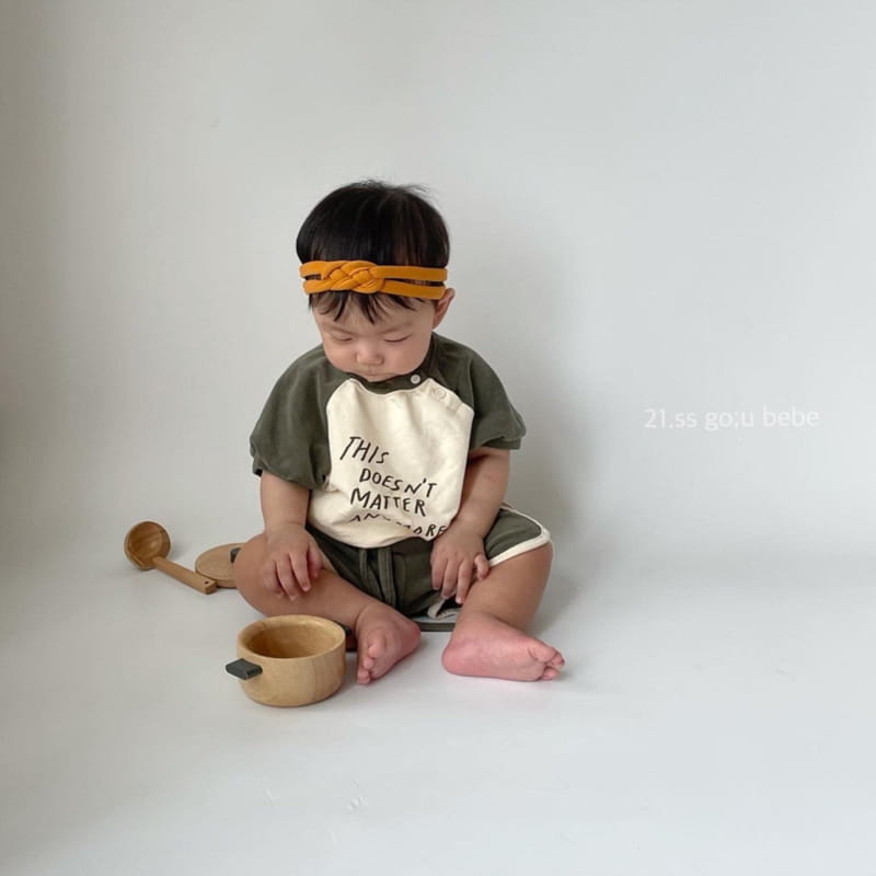 GO;U - Korean Children Fashion - #Kfashion4kids - You and Me Top Bottom Set - 9