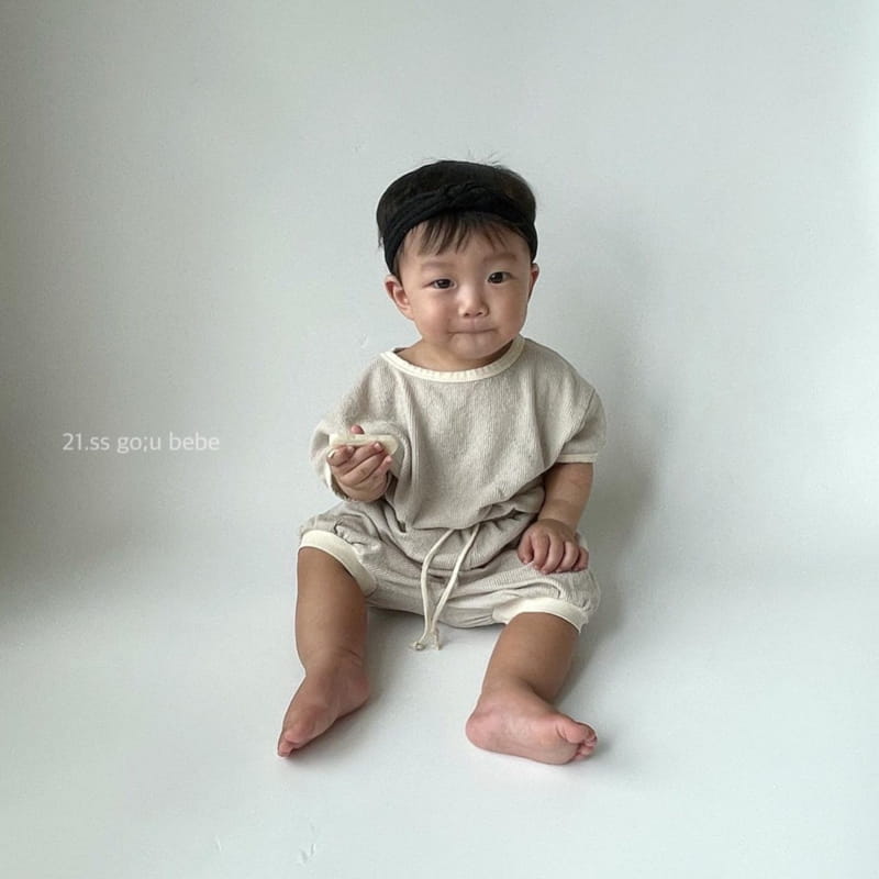 GO;U - Korean Children Fashion - #Kfashion4kids - Wear with Me Top Bottom Set - 11
