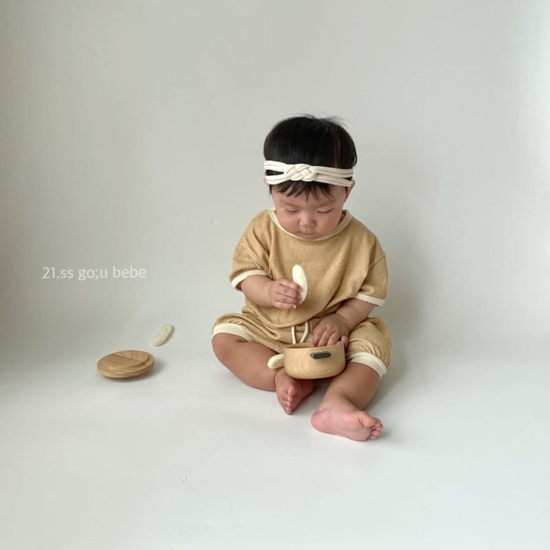 GO;U - Korean Children Fashion - #Kfashion4kids - Wear with Me Top Bottom Set - 12
