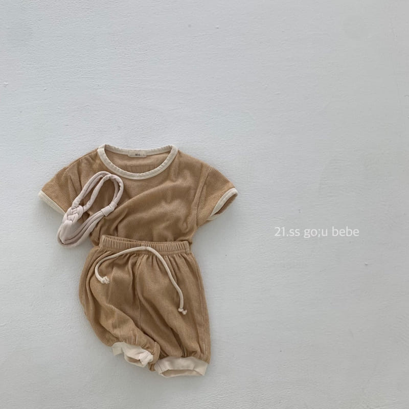 GO;U - Korean Children Fashion - #Kfashion4kids - Wear with Me Top Bottom Set - 5