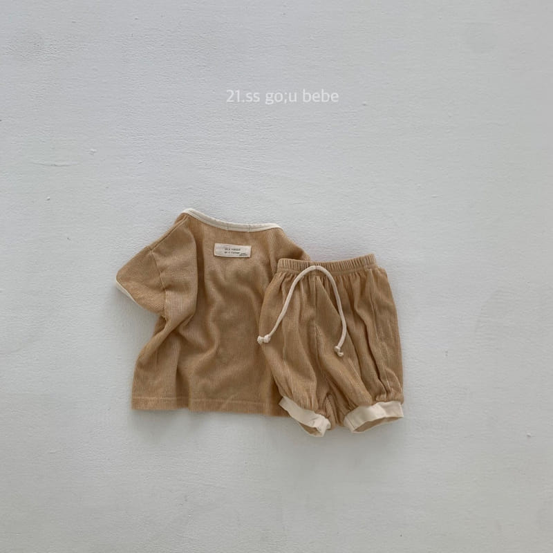 GO;U - Korean Children Fashion - #Kfashion4kids - Wear with Me Top Bottom Set - 6