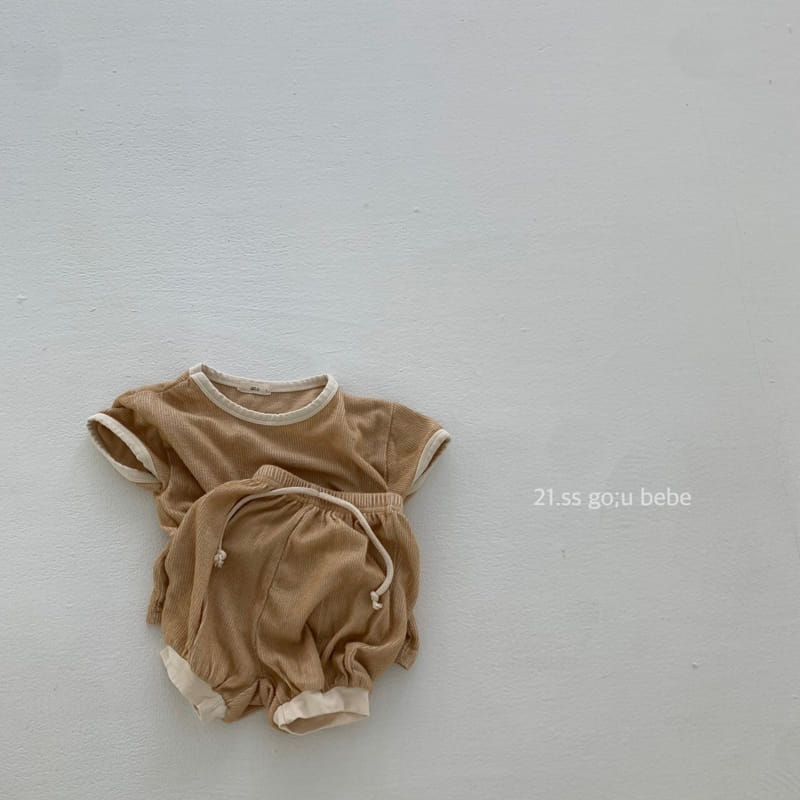 GO;U - Korean Children Fashion - #Kfashion4kids - Wear with Me Top Bottom Set - 7