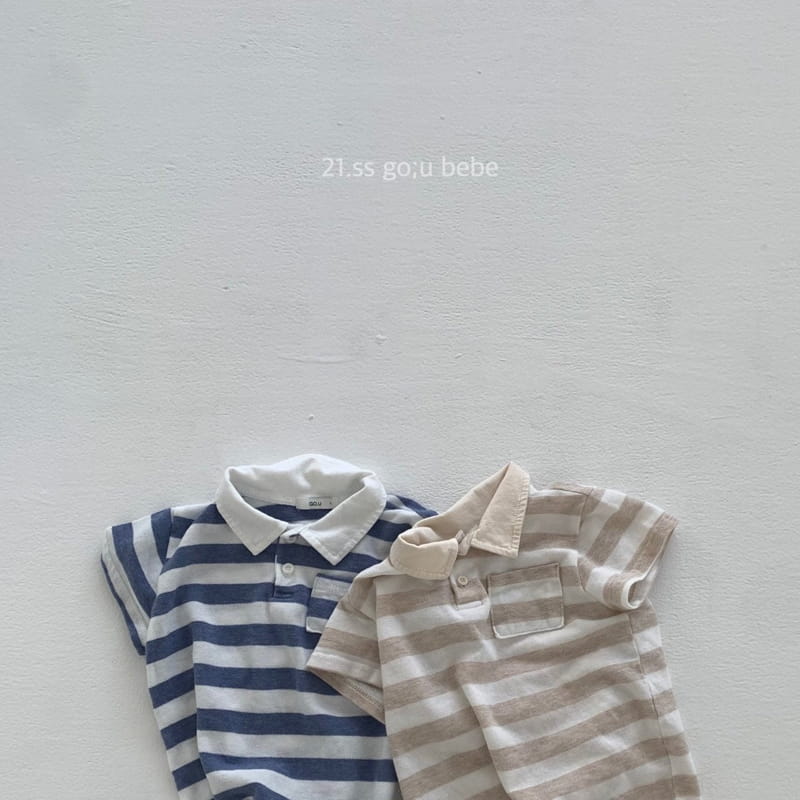 GO;U - Korean Children Fashion - #Kfashion4kids - Collar Collar Bodysuit
