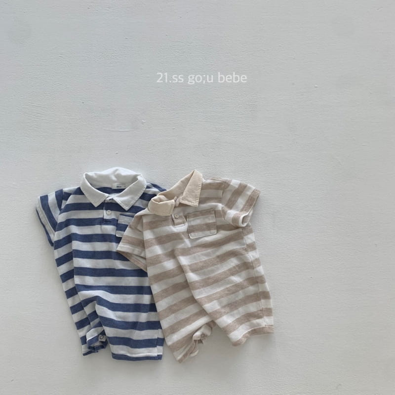 GO;U - Korean Children Fashion - #Kfashion4kids - Collar Collar Bodysuit - 2