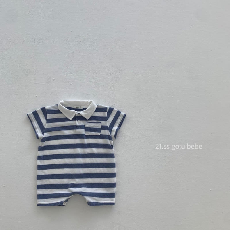 GO;U - Korean Children Fashion - #Kfashion4kids - Collar Collar Bodysuit - 3