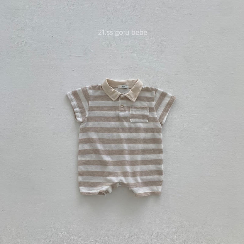 GO;U - Korean Children Fashion - #Kfashion4kids - Collar Collar Bodysuit - 4