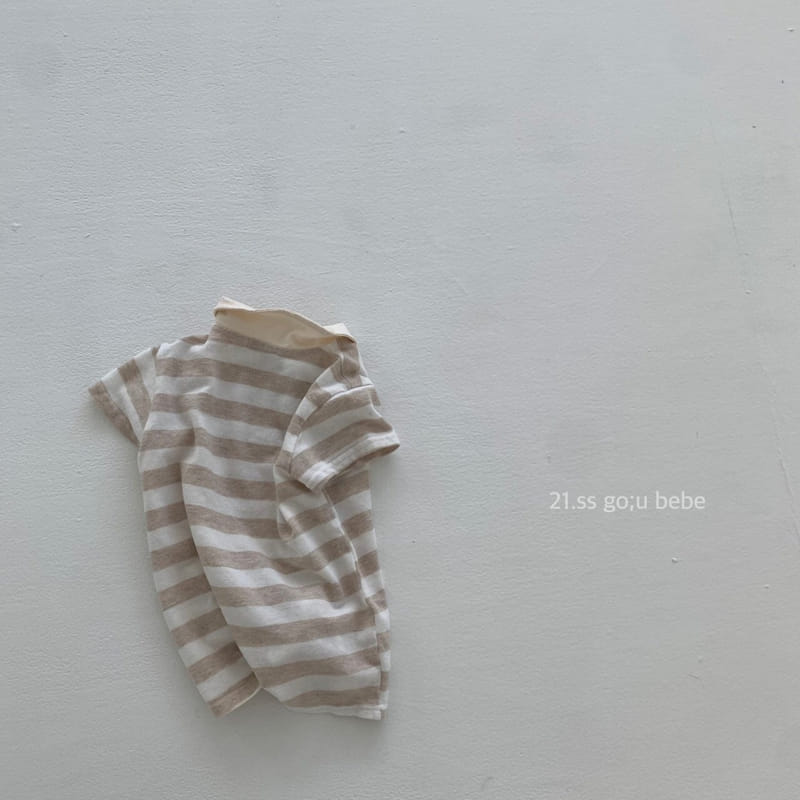 GO;U - Korean Children Fashion - #Kfashion4kids - Collar Collar Bodysuit - 5