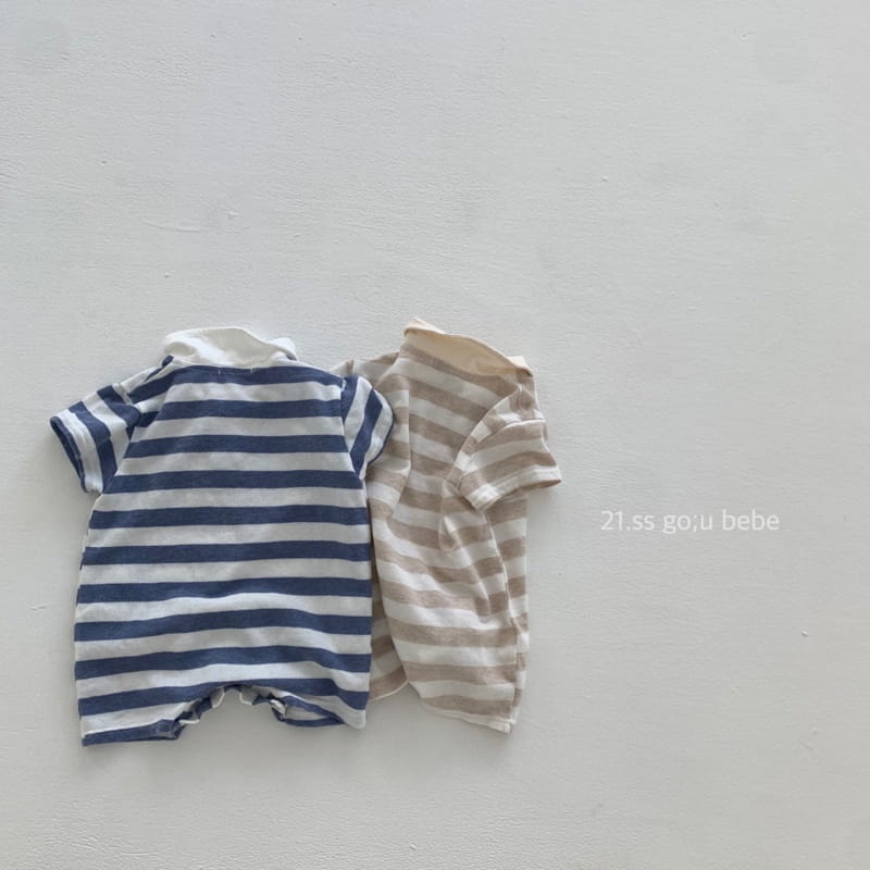 GO;U - Korean Children Fashion - #Kfashion4kids - Collar Collar Bodysuit - 6