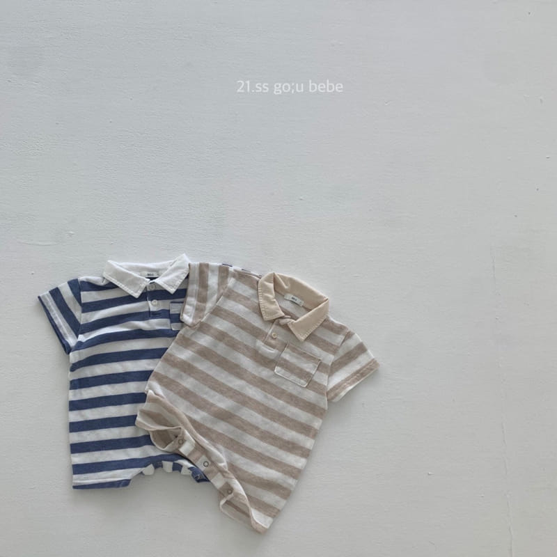 GO;U - Korean Children Fashion - #Kfashion4kids - Collar Collar Bodysuit - 8