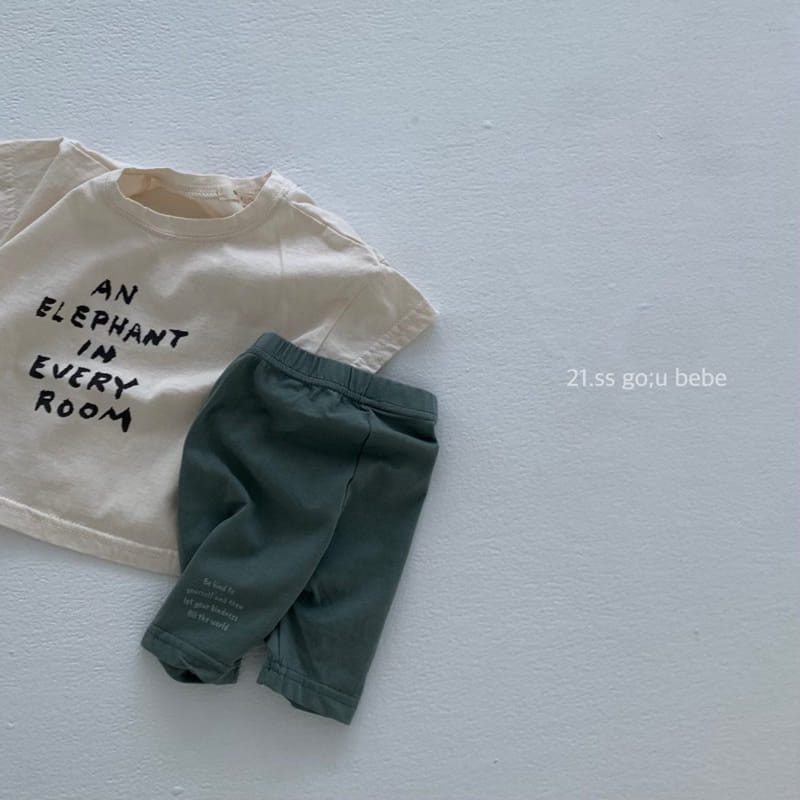 GO;U - Korean Children Fashion - #Kfashion4kids - Lettering Tee - 2