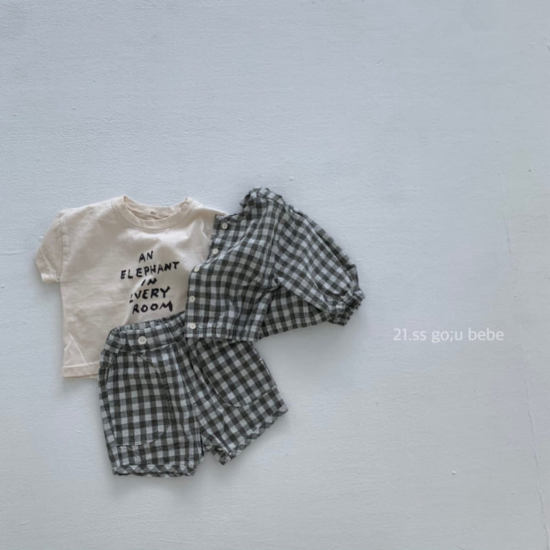 GO;U - Korean Children Fashion - #Kfashion4kids - Lettering Tee - 3