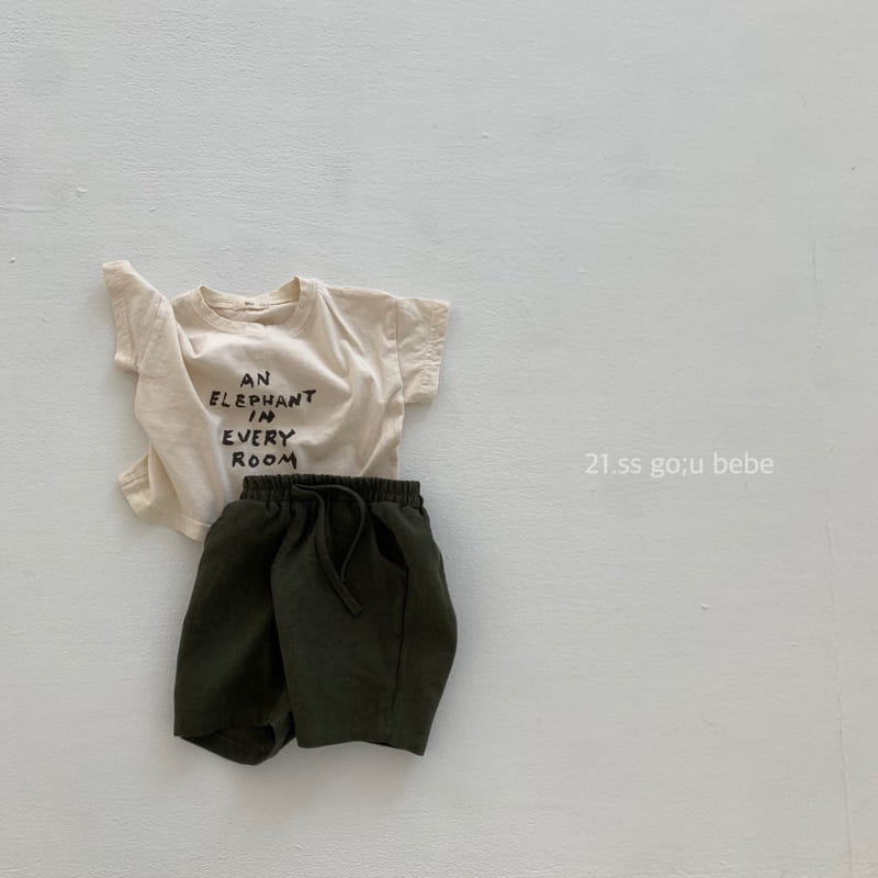 GO;U - Korean Children Fashion - #Kfashion4kids - Lettering Tee - 9